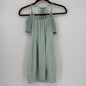 Lululemon No Limits Mint Green Tank with Shelf Bra